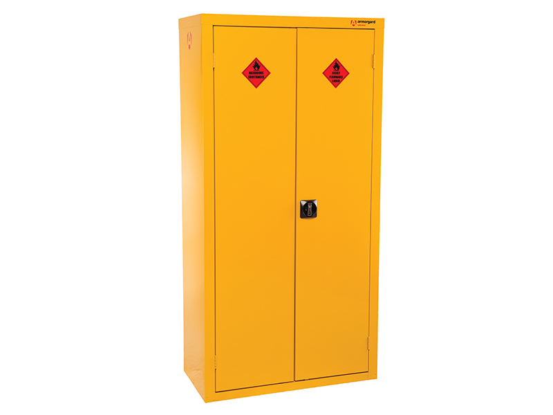 Safestor™ Hazardous Floor Cupboard 900 x 465 x 1800 c/w 3 Shelves