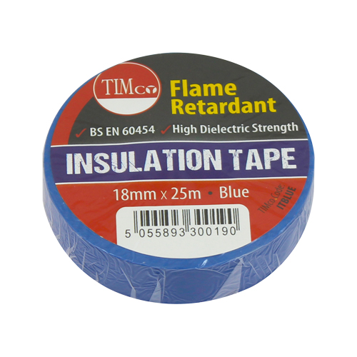 25m x 18mm PVC Insulation Tape - Blue