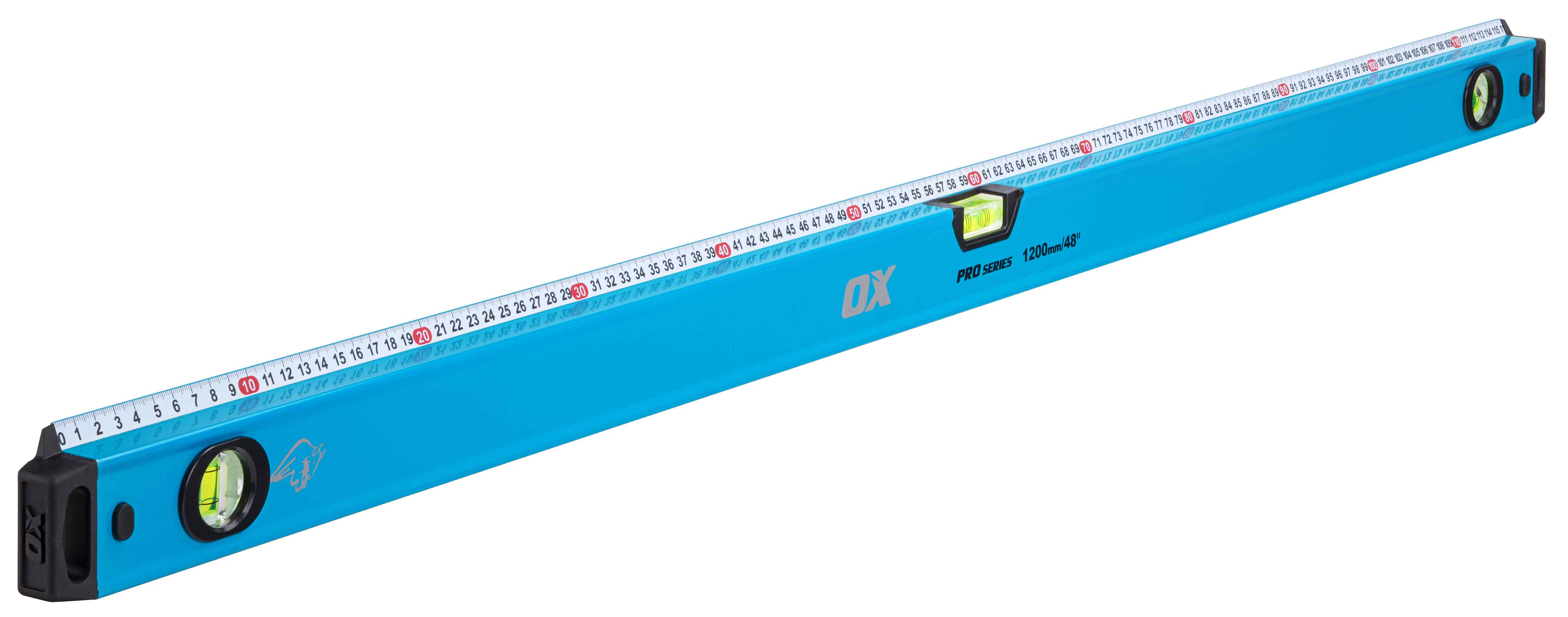 OX Pro Level 1200mm with Steel Rule