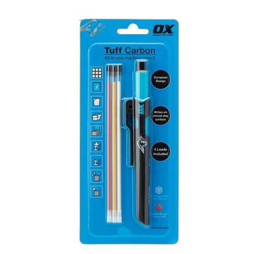 OX Pro Tuff Carbon Pencil Value Pack | Includes Pencil & 3 Leads