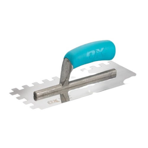 OX Trade Notched Stainless Steel Trowel - 12mm