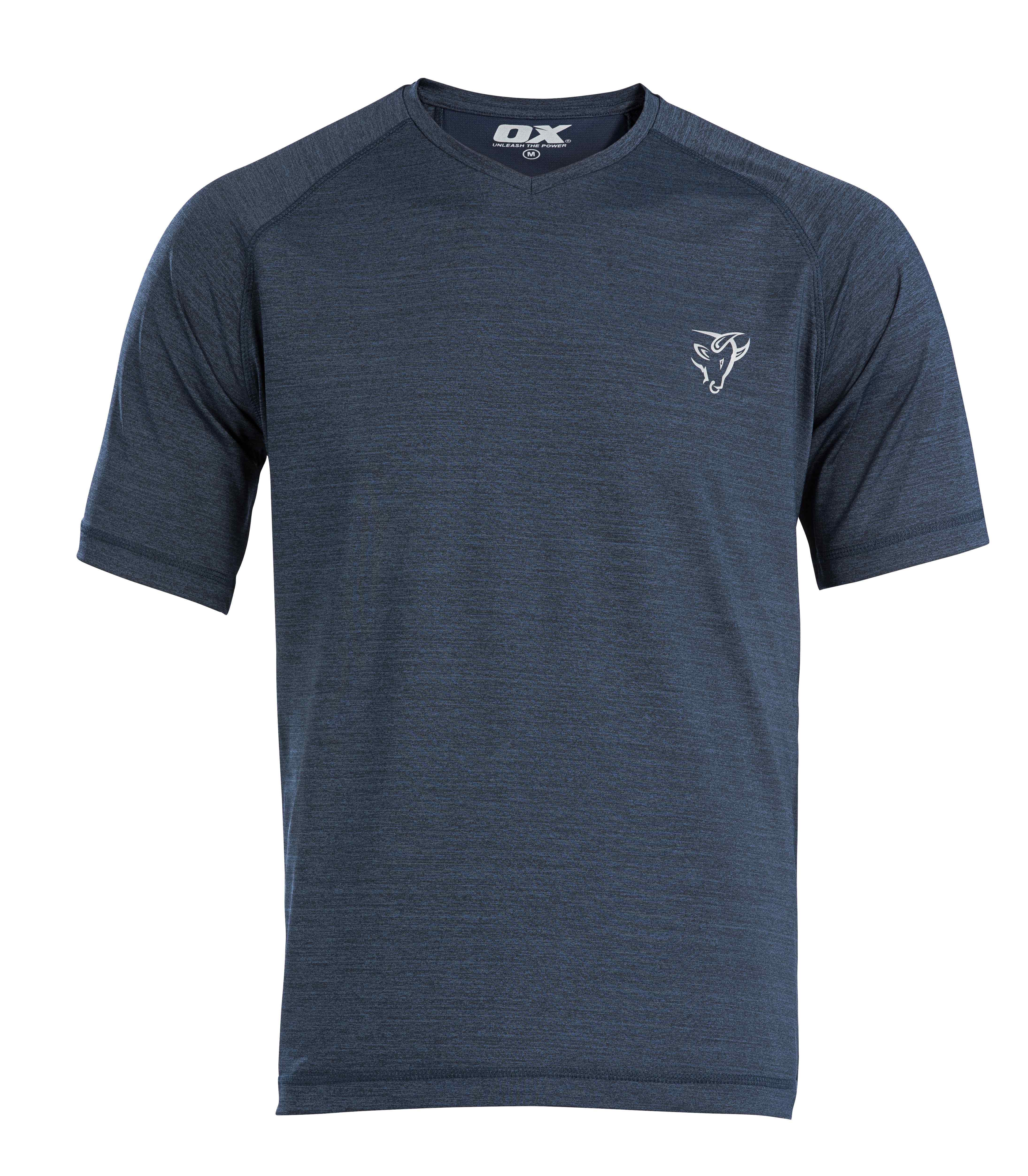 OX Tech Crew T-Shirt Navy - L