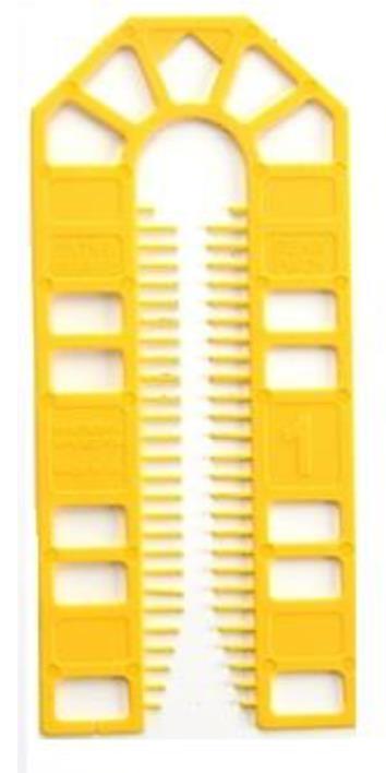 Standard U Shim 1mm Yellow 101 x 43mm