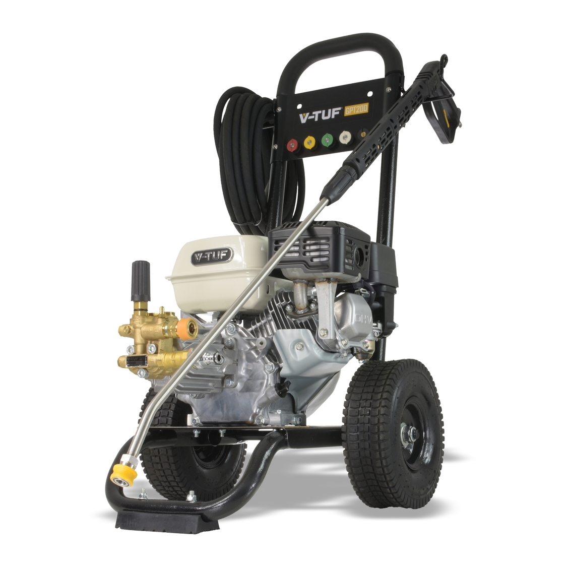 V-Tuf Industrial 6.5HP Petrol Pressure Washer with GP200 Honda Engine - 2755psi, 190Bar, 12L/min PUMP