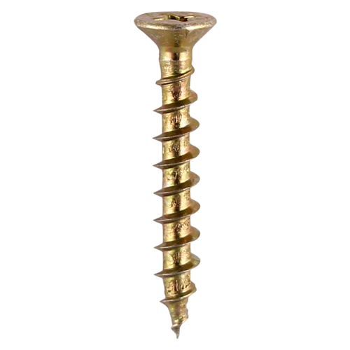 Countersunk Head with Ribs, Single Thread, Gimlet Tip