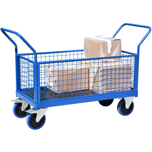 Platform Truck with Mesh Sides - 750Kg Capacity - 1200mm x 600mm