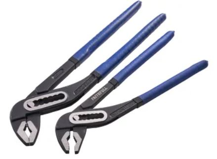 Faithfull Waterpump Plier ( 250mm & 300mm ( 10in & 12in ) Twin Pack