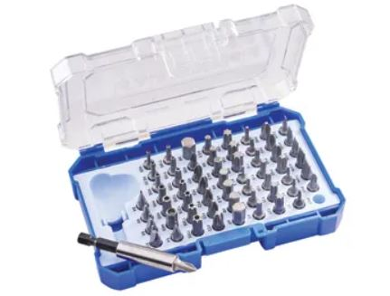 Faithfull 61 Piece Chrome Vanadium Security Screwdriver Bit Set