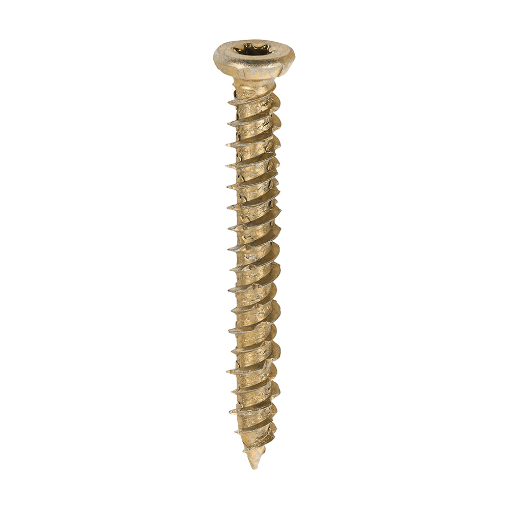 Concrete Screws - TX - Flat Countersunk - Yellow - 120 Boxed Mixed Size Deal 