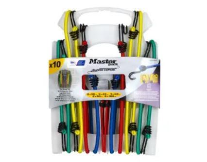 Master Lock 10 Piece Bungee Set