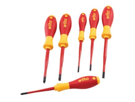 Wiha 6 Piece Slimfix VDE Screwdriver Set