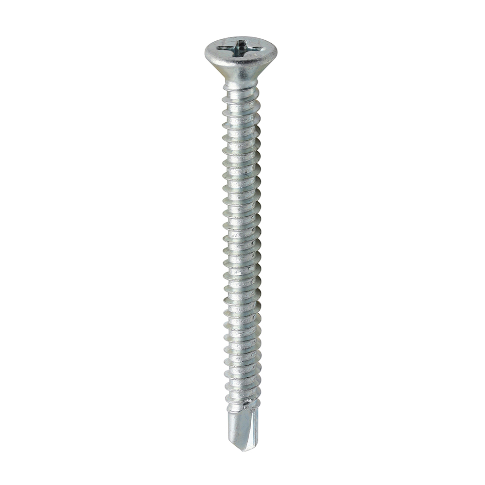 3.9 x 45 Self Drill PVC Screw CSK - BZP