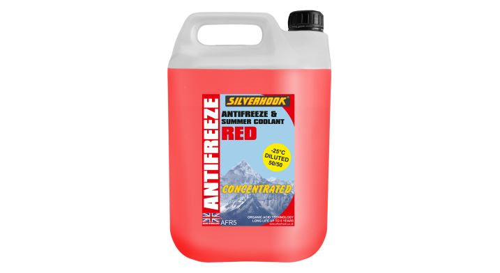 OAT Antifreeze Concentrated - Red - 5 Litre