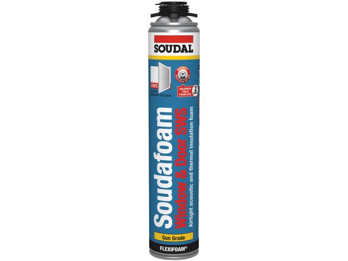 SOUDAFOAM WINDOW & DOOR SWS GUN GRADE BLUE 750ML