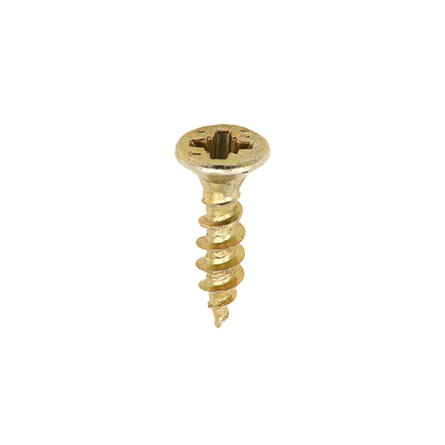 3.5 x 16 C2 Screw PZ CSK - Sharp Point - Yellow